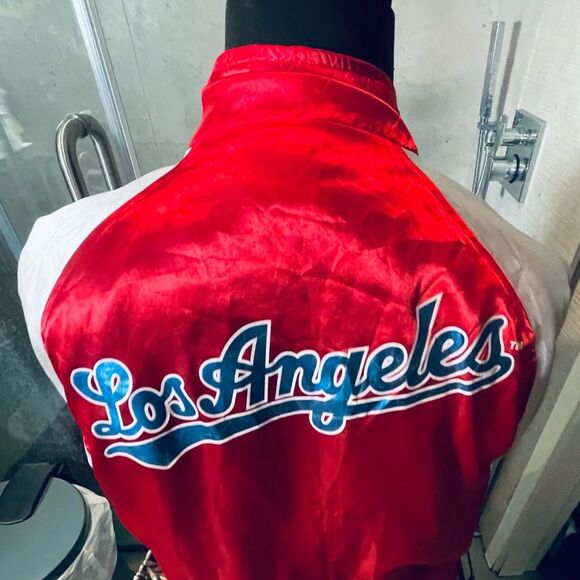 LA Dodgers Jacket- Japan Olympics - L - Red Blue - LA Dodgers Jersey Jacket - Picture 3 of 12